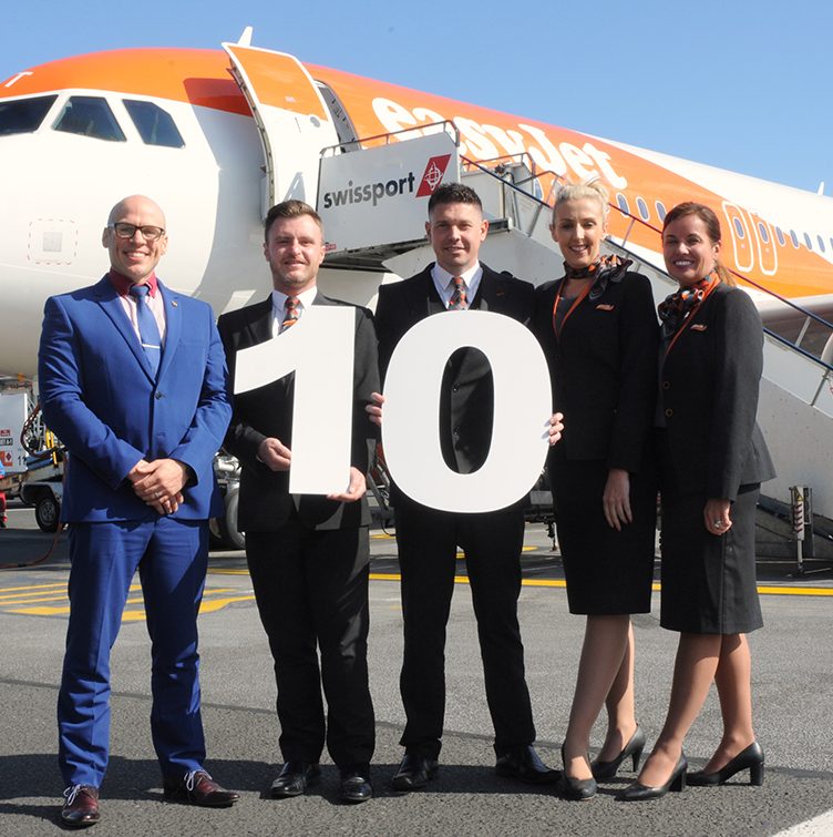 Newcastle Airport Celebrates 10th Anniversary Of Easyjet Malta Service 