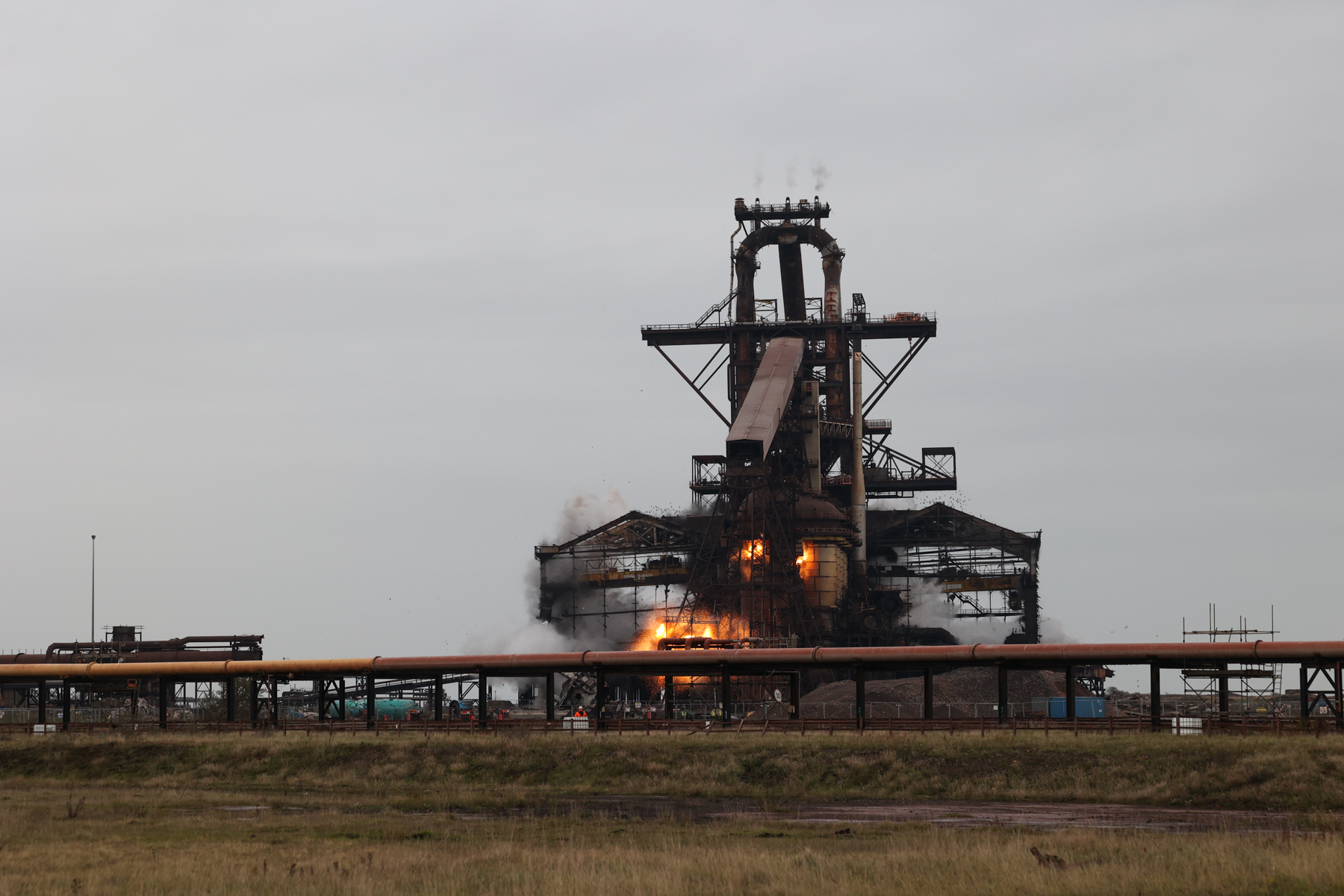 Historic Day As Famous Redcar Blast Furnace Comes Down North East